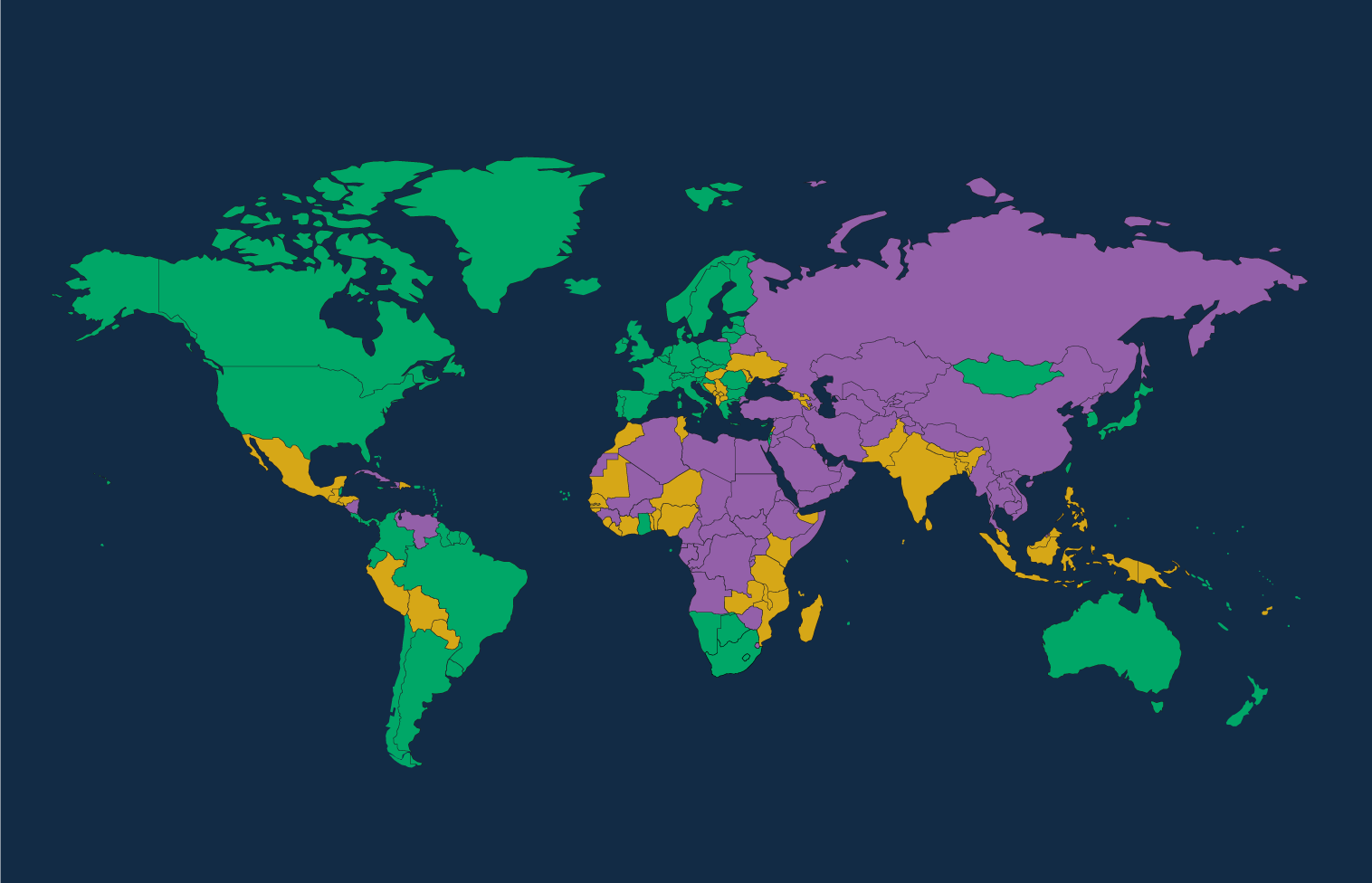 Freedom in the World 2023 Map