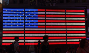 Large LED US Flag